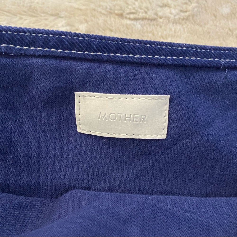 MOTHER💕The Ruffle Mini Skirt in Bet Blueprint Size 28 - Picture 11 of 15